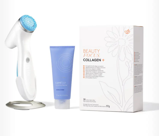 Better together Collagen+ and ageLOC LumiSpa iO System Normal to Combo Skin 